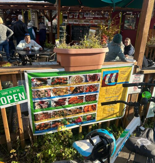 Inga's Galley outdoor seating Petersburg Alaska
