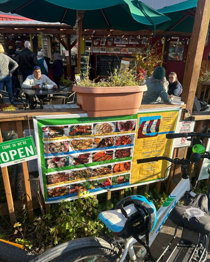 Inga's Galley outdoor seating Petersburg Alaska