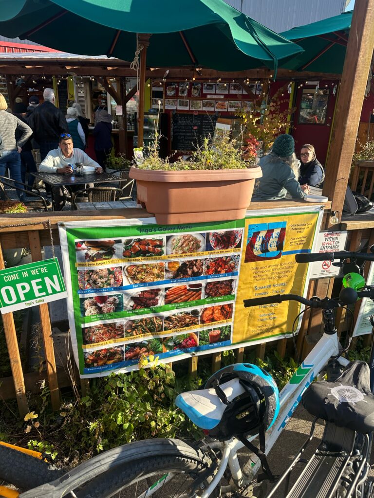 Inga's Galley outdoor seating Petersburg Alaska