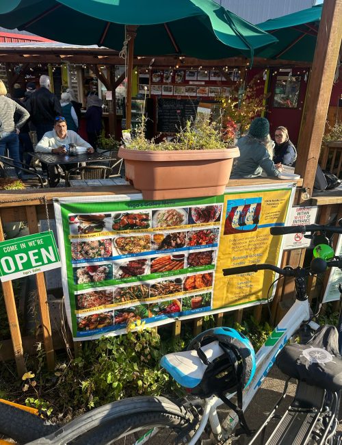Inga's Galley outdoor seating Petersburg Alaska